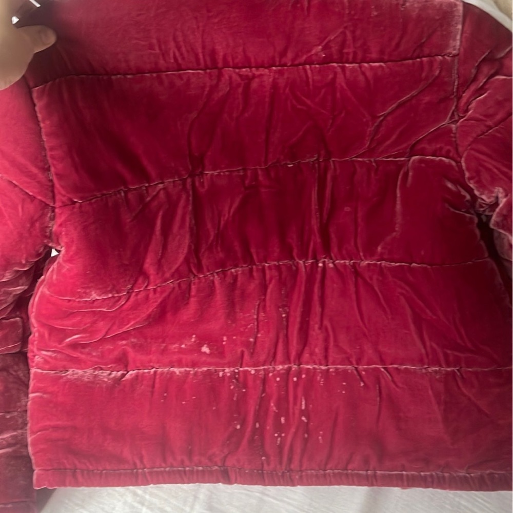 Rachel Antonoff Peggy Velvet Puffer Jacket - Picture 10 of 13